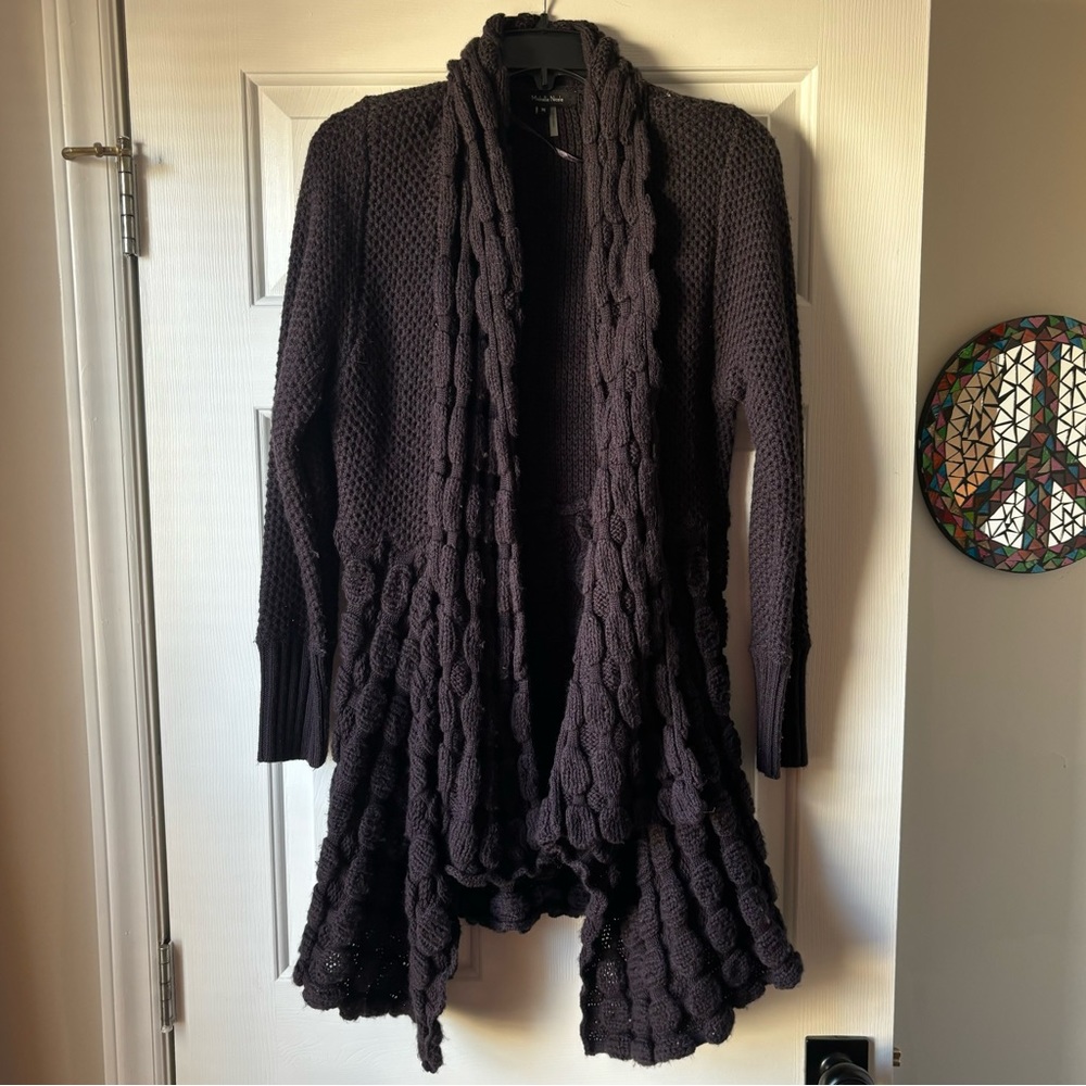 Beautiful Unique Dark Purple Long Sweater